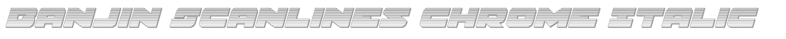 Banjin font preview