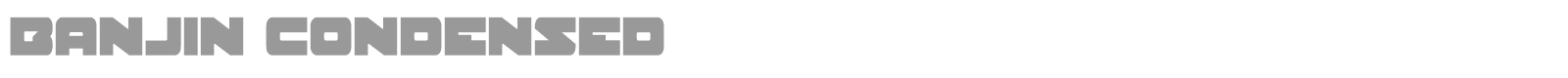 Banjin font preview