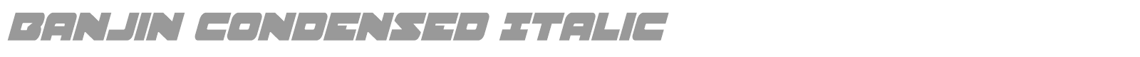 Banjin font preview