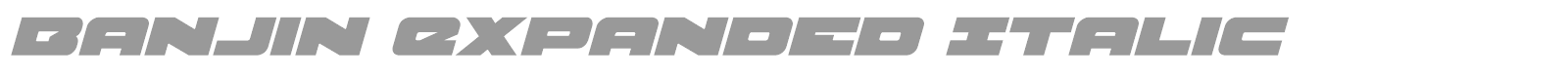 Banjin font preview