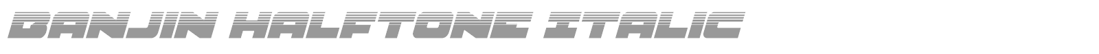 Banjin font preview