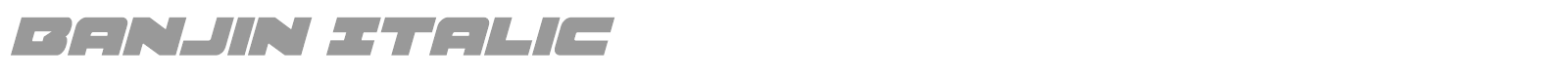 Banjin font preview