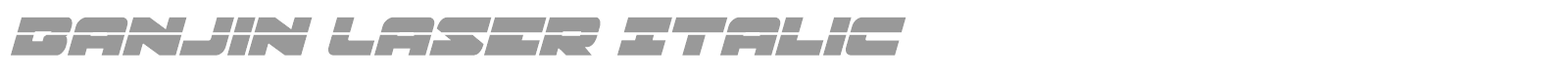 Banjin font preview