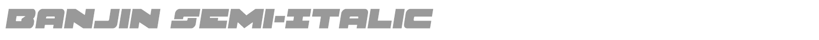 Banjin font preview