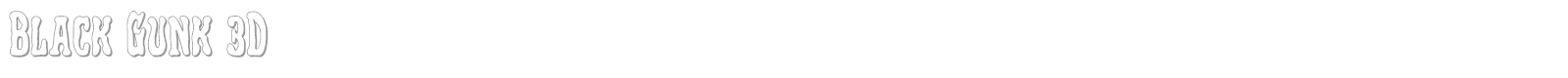 Black Gunk font preview