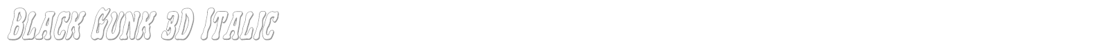 Black Gunk font preview