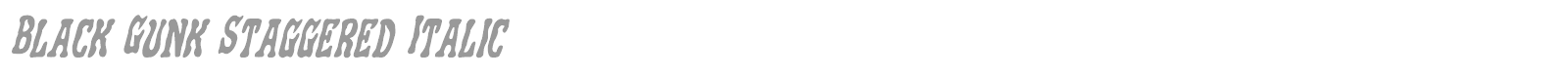 Black Gunk font preview