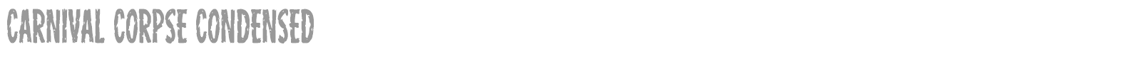 Carnival Corpse font preview
