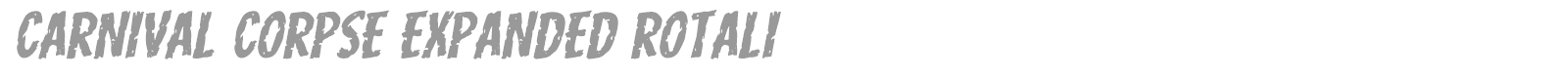 Carnival Corpse font preview