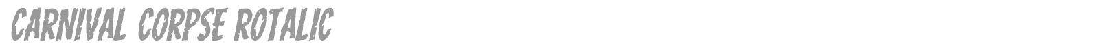 Carnival Corpse font preview