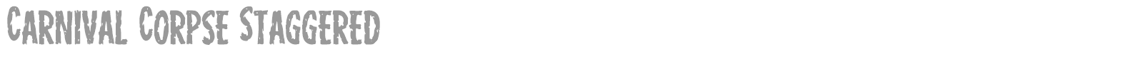 Carnival Corpse font preview