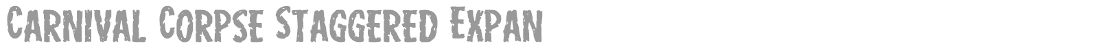 Carnival Corpse font preview