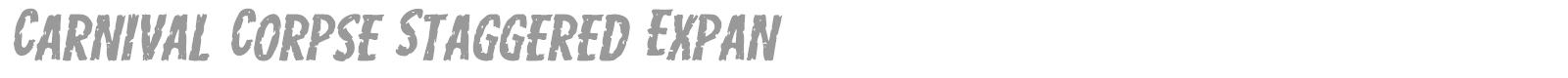 Carnival Corpse font preview