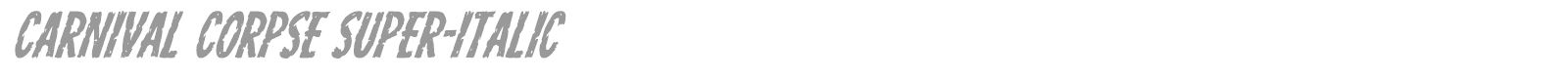 Carnival Corpse font preview