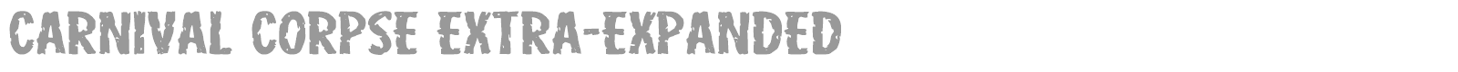 Carnival Corpse font preview