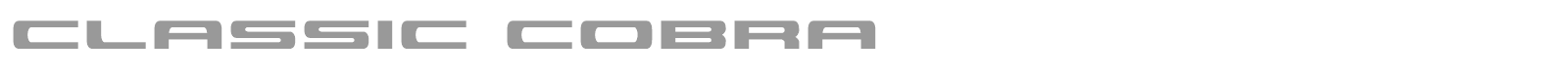 Classic Cobra font preview