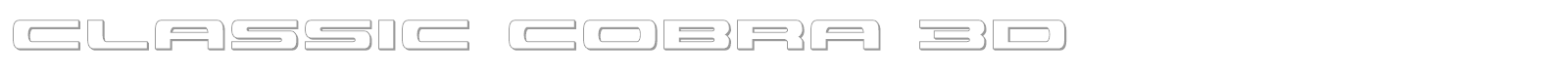 Classic Cobra font preview