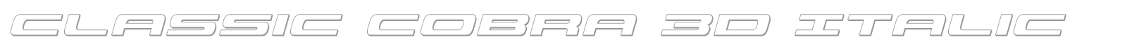 Classic Cobra font preview