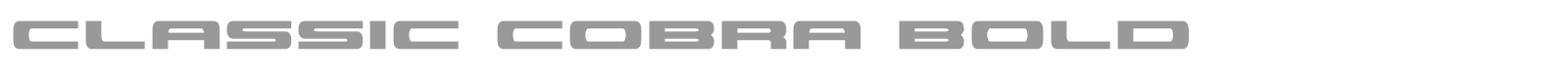 Classic Cobra font preview