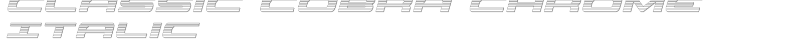 Classic Cobra font preview