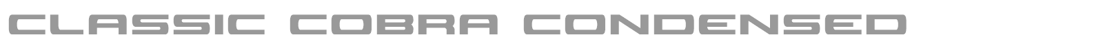 Classic Cobra font preview