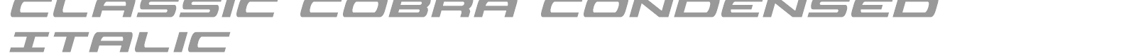 Classic Cobra font preview