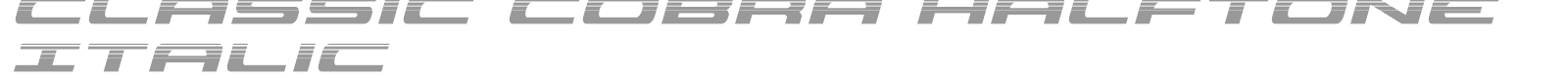 Classic Cobra font preview