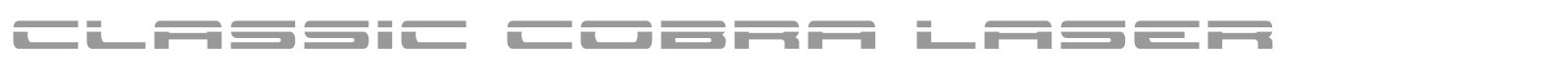 Classic Cobra font preview
