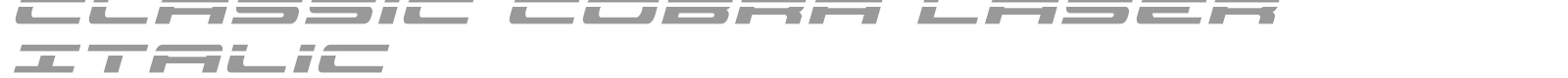 Classic Cobra font preview
