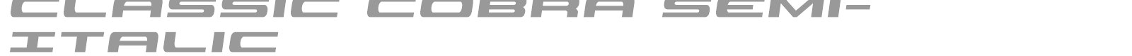 Classic Cobra font preview
