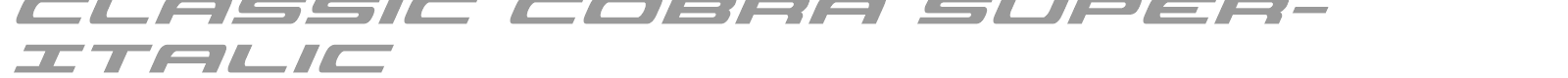 Classic Cobra font preview