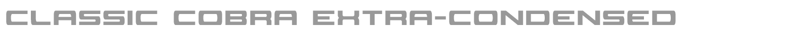 Classic Cobra font preview