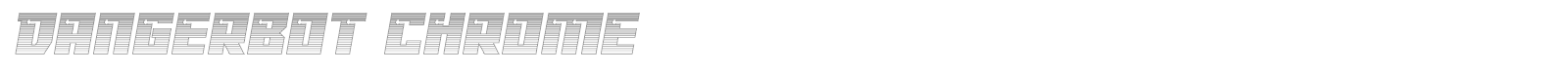 Dangerbot font preview