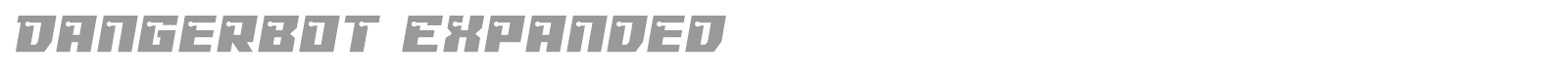 Dangerbot font preview
