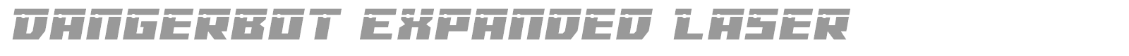 Dangerbot font preview