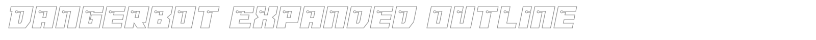 Dangerbot font preview
