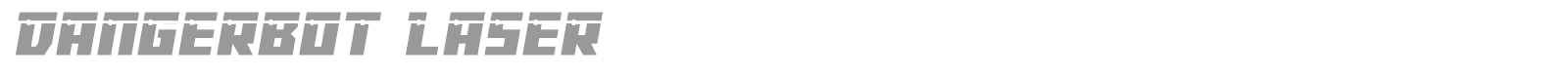 Dangerbot font preview