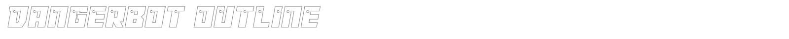 Dangerbot font preview