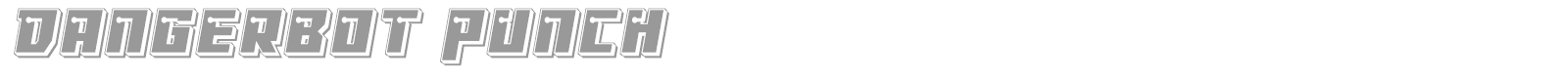 Dangerbot font preview