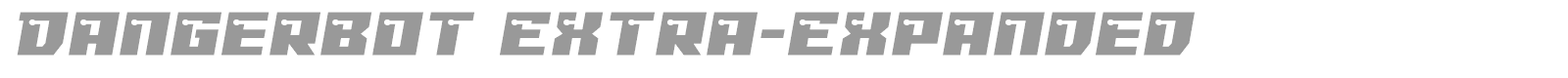 Dangerbot font preview