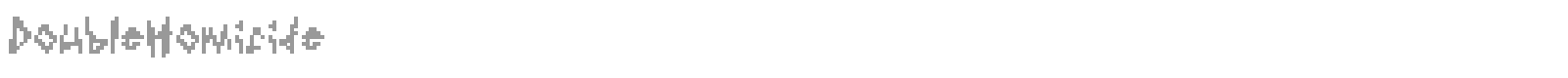 Double Homicide font preview