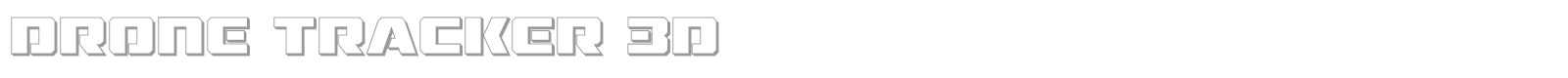 Drone Tracker font preview
