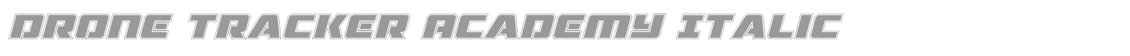 Drone Tracker font preview