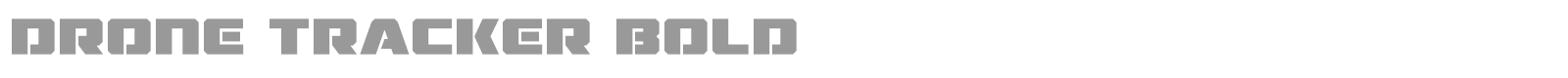 Drone Tracker font preview