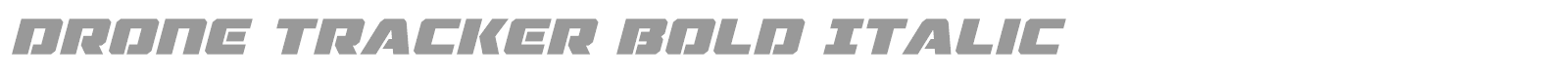 Drone Tracker font preview