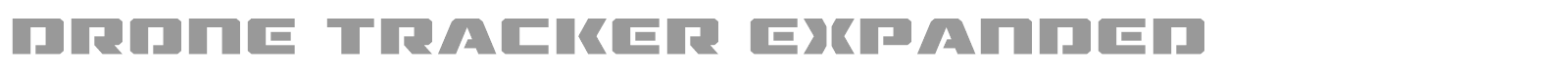 Drone Tracker font preview