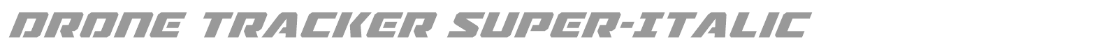 Drone Tracker font preview
