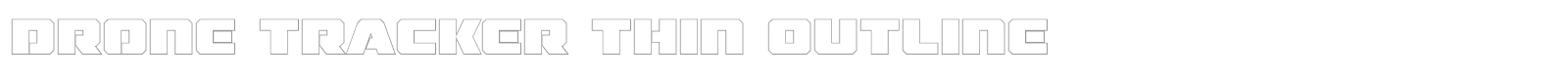 Drone Tracker font preview