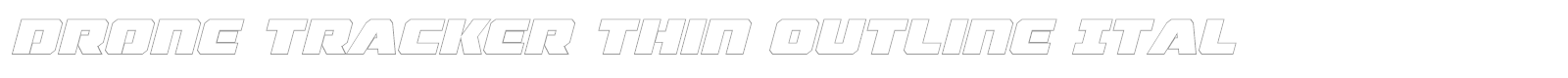 Drone Tracker font preview
