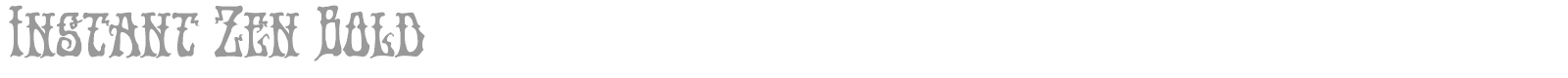 Instant Zen font preview